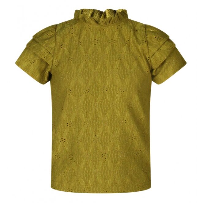 D-zine D-zine GT-83103B Z90421 Groen oil green D-zine GT-83103B Z90421 Meisjes T-shirt korte mouw Groen bestel je online bij www.bertusmode.nl/