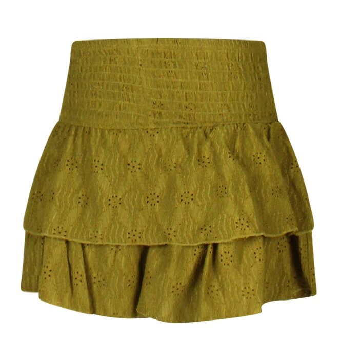 D-zine D-zine Gsk-83457 Z90422 Groen oil green D-zine Gsk-83457 Z90422 Meisjes rok kort Groen bestel je online bij www.bertusmode.nl/